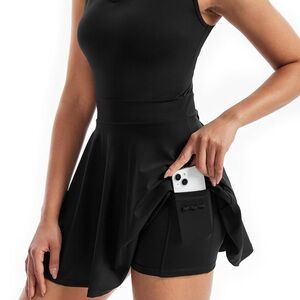 Black Women's Athletic Skort
